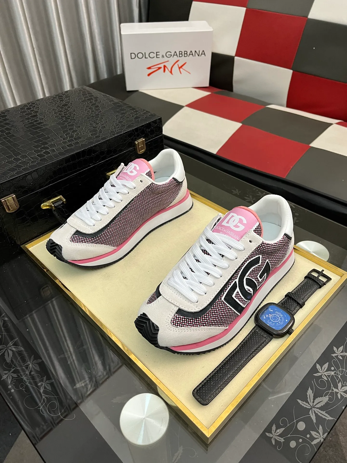 Men's men's shoes 💰438⌚️⌚️【DG～】couple casual shoes 2025z cabinet sales simultaneously 🔶Size: 36-46 #️⃣ 🔷1 color🔜The upper is made of multi-material splicing➕Mesh lining, comfortable and breathable, sole: original comfortable and wear-resistant outsole, ⚠️real thing📱photographed🎬real thing is better📢📢📢